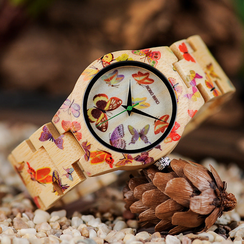 Butterfly Print Women Watches