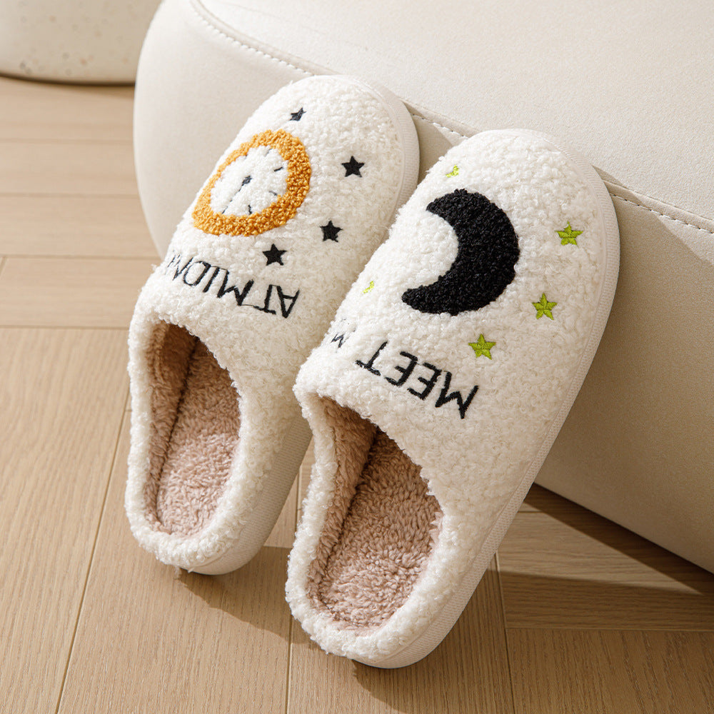 Moon And Clock   Slipper