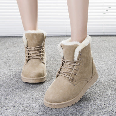 Winter Snow Boots Lace Up Platform