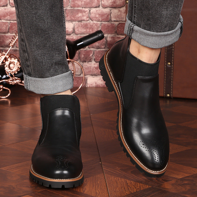 Leather Men Martin Boots