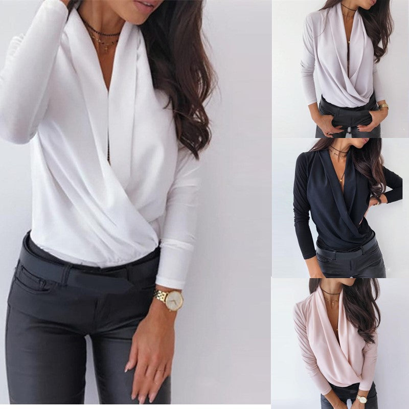 Fashion Deep V-neck shirt