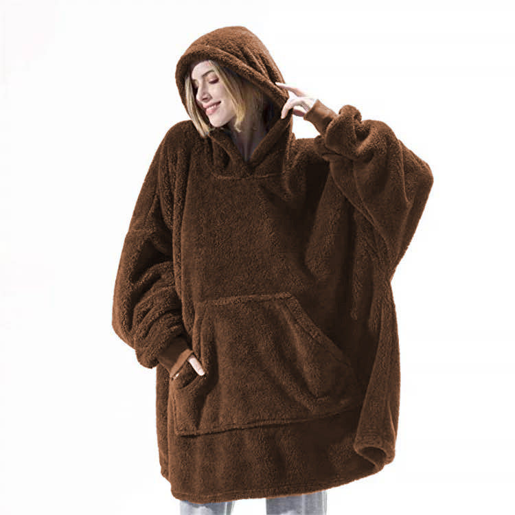 Hoodie Sweatshirt With Blanket