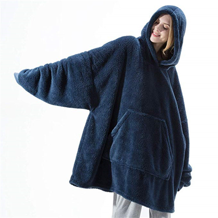 Hoodie Sweatshirt With Blanket