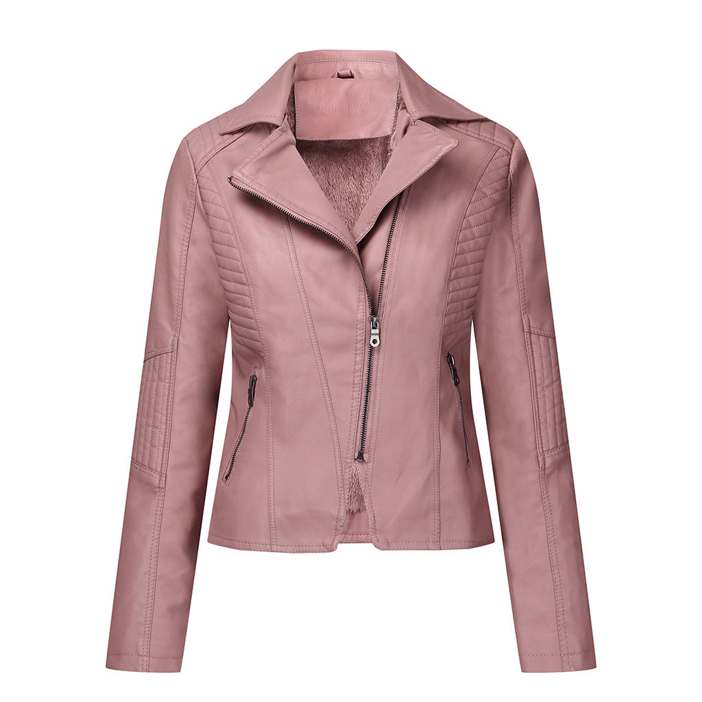 Zipper Short Women Casual Jacket