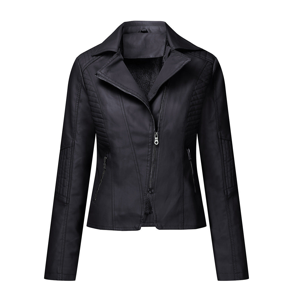 Zipper Short Women Casual Jacket