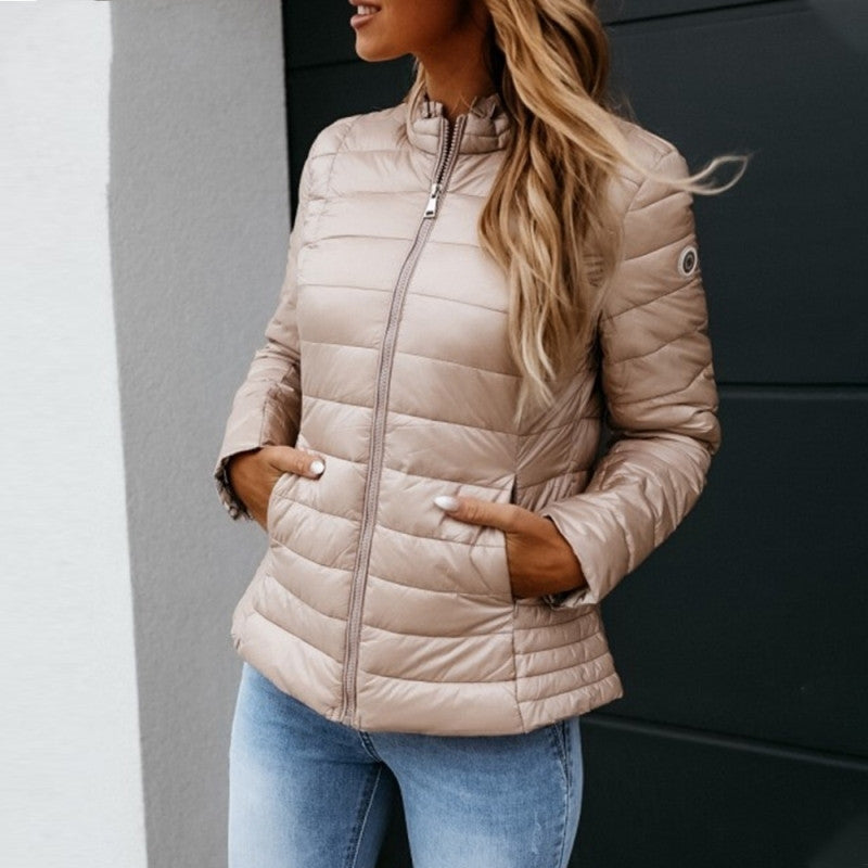 Beige Winter Jackets for Women