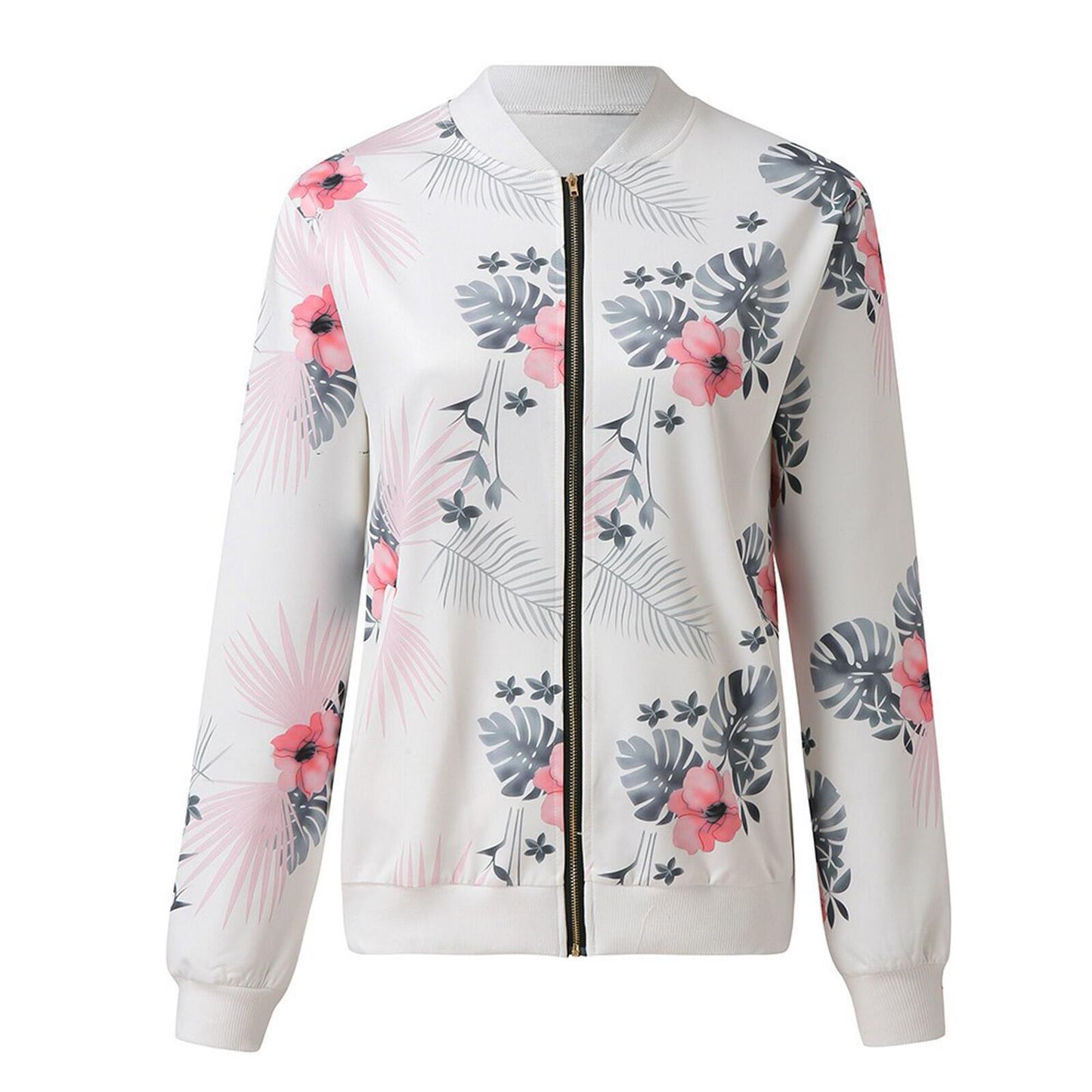 Zipper Long-Sleeved Jacket Women Jacket