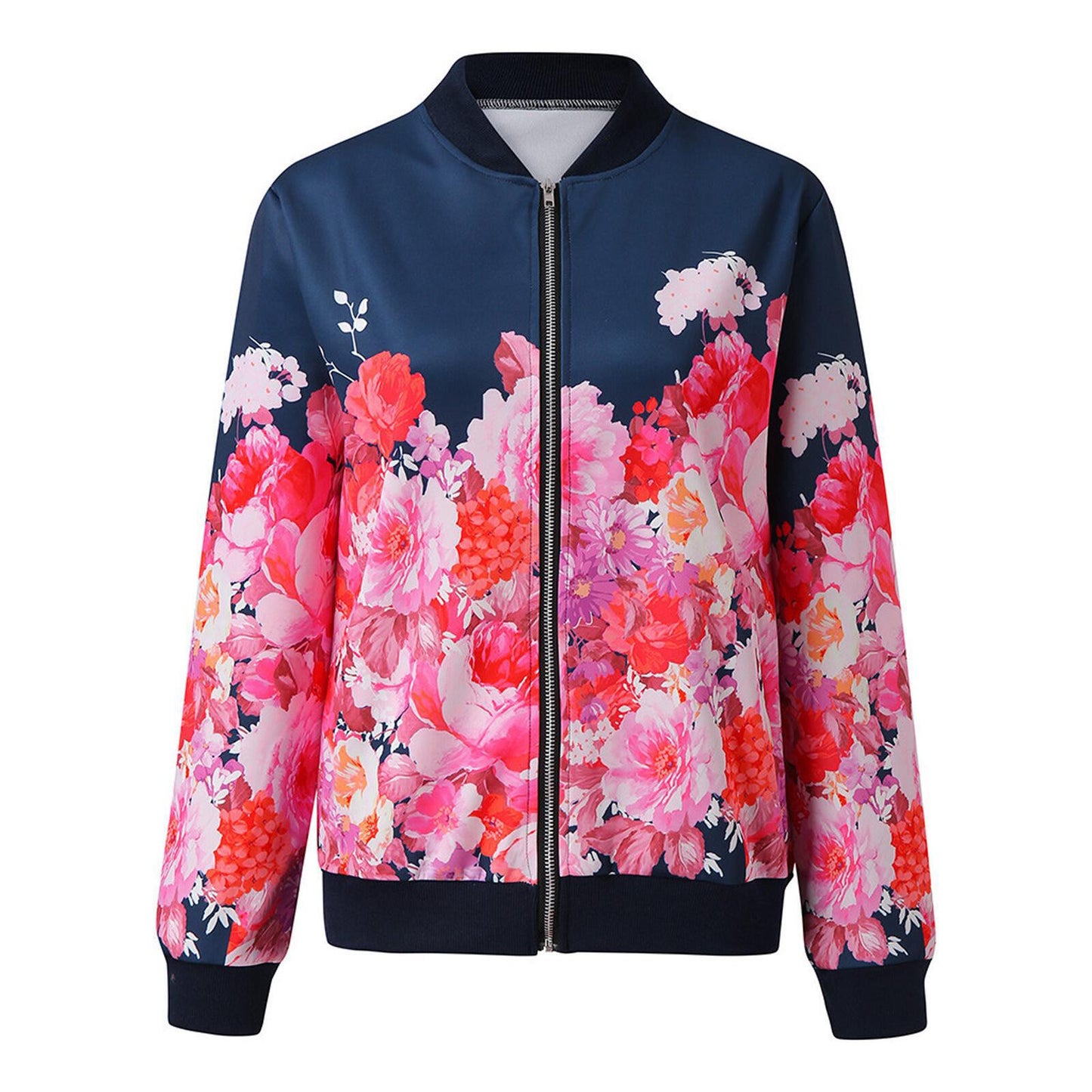 Zipper Long-Sleeved Jacket Women Jacket