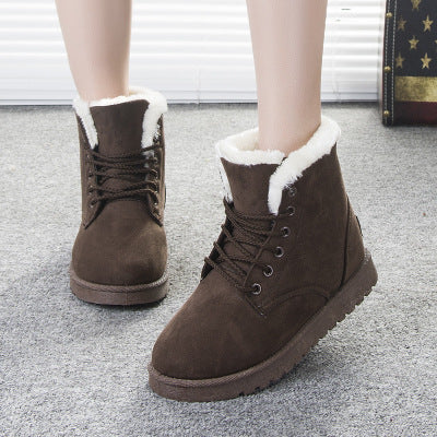 Winter Snow Boots Lace Up Platform