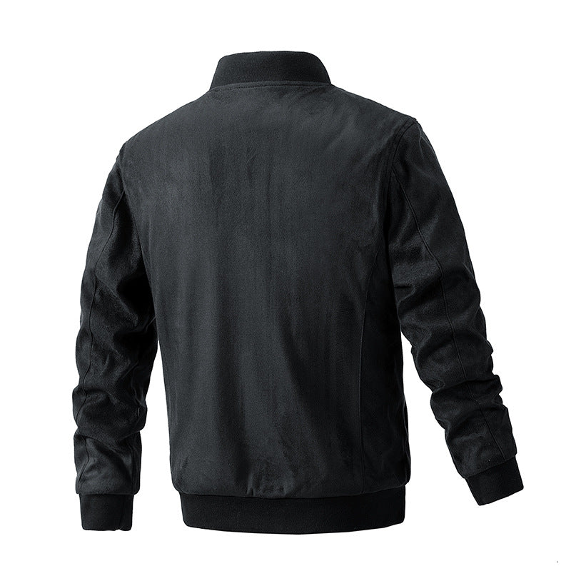 Men's Jacket Double Zipper Pocket