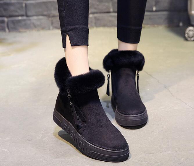 Leather Boots Women Shoes Non-Slip.