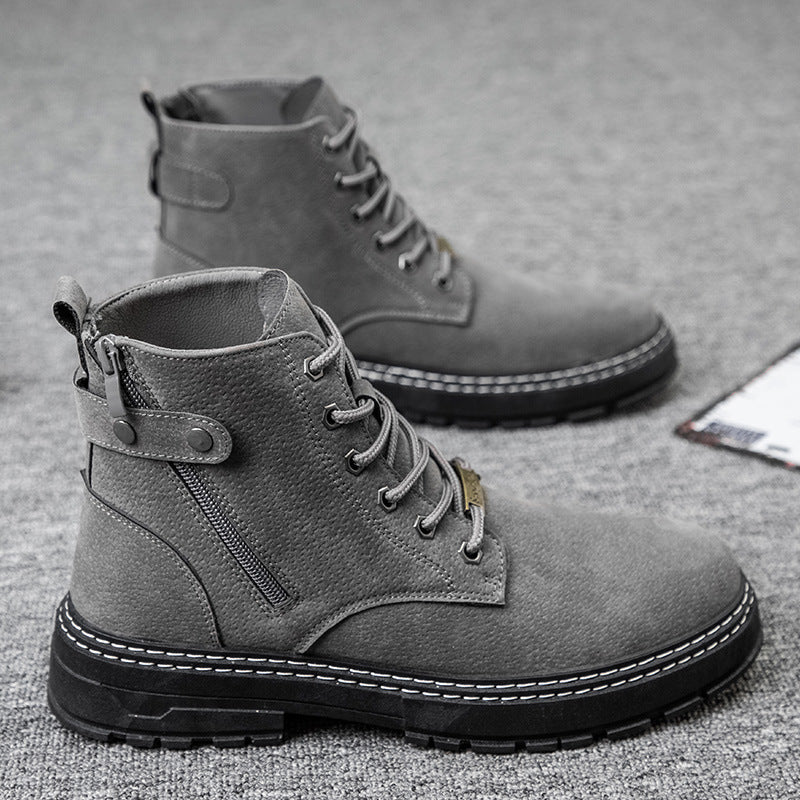 zipper casual Martin boots