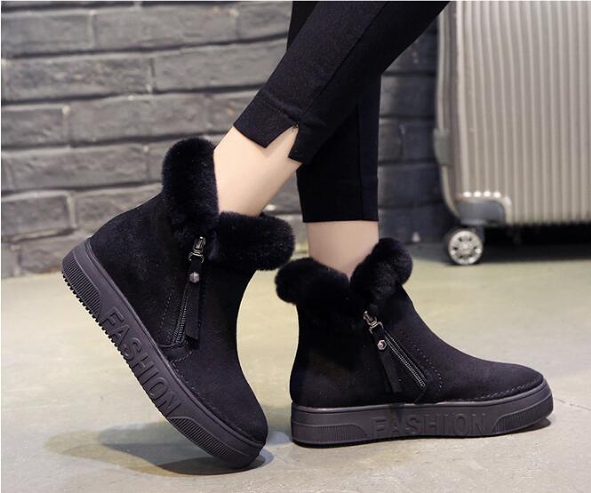 Leather Boots Women Shoes Non-Slip.