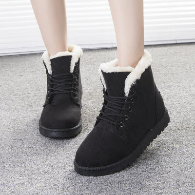 Winter Snow Boots Lace Up Platform