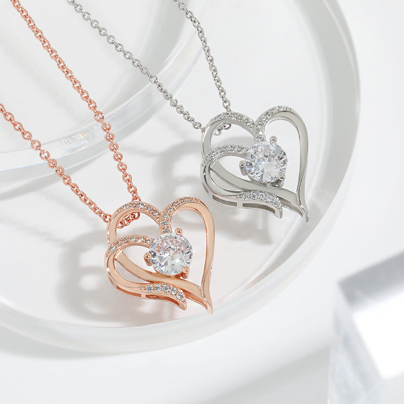 Heart-shaped Necklace Clavicle Chain