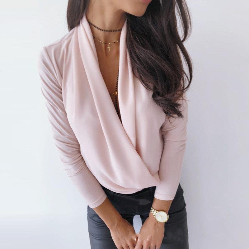 Fashion Deep V-neck shirt