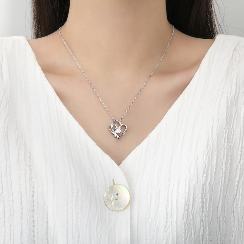 Heart-shaped Necklace Clavicle Chain