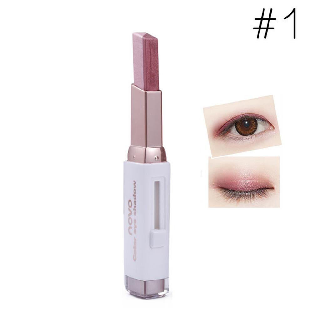 Two-color eye shadow stick