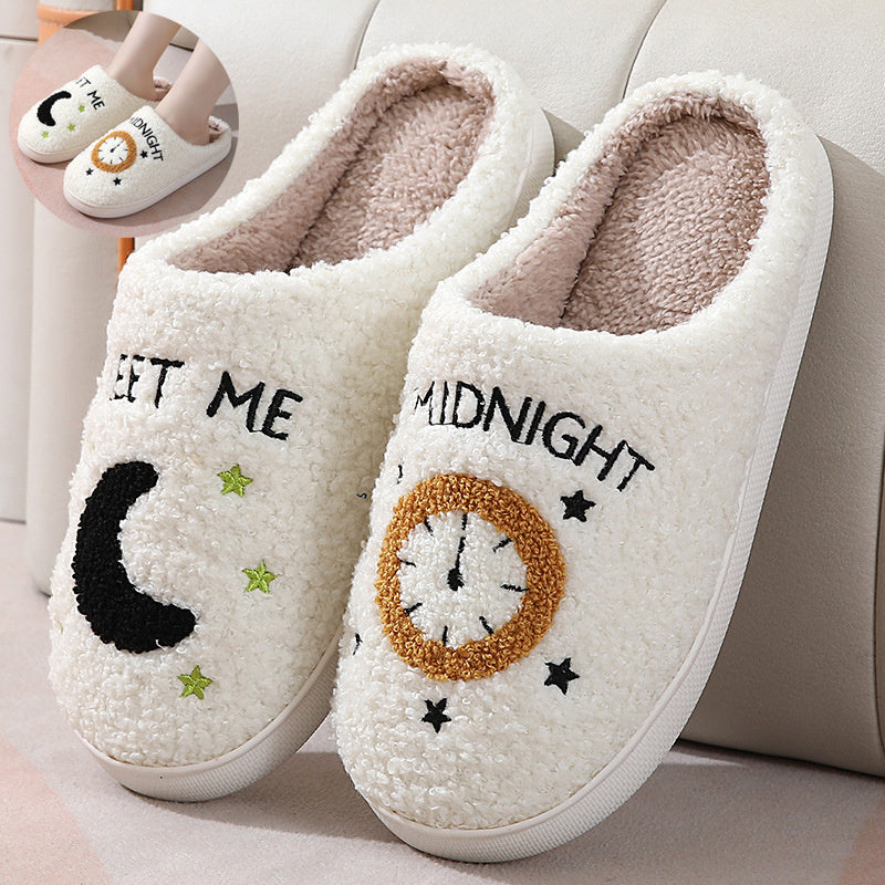 Moon And Clock   Slipper