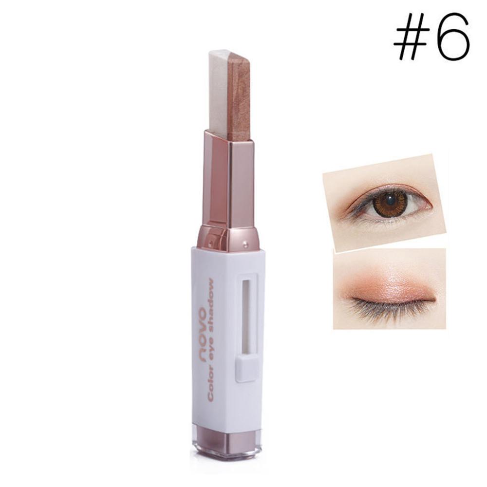 Two-color eye shadow stick