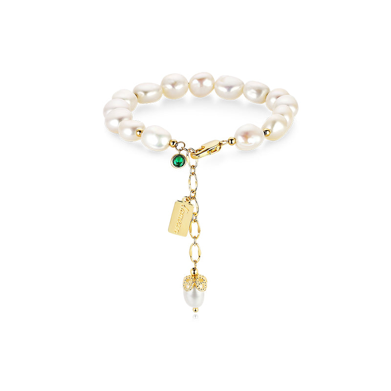 Natural Zircon Pearl Bracelet Luxury