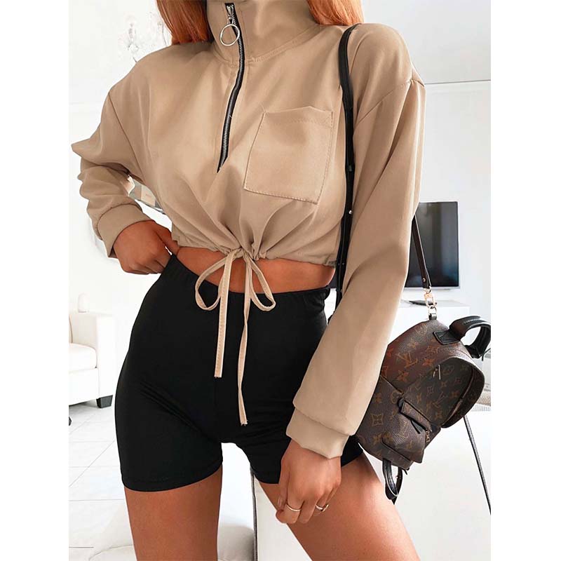 Women Short Hoodies Sexy