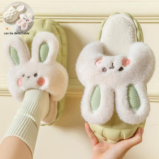 Rabbit Winter Fuzzy Slippers