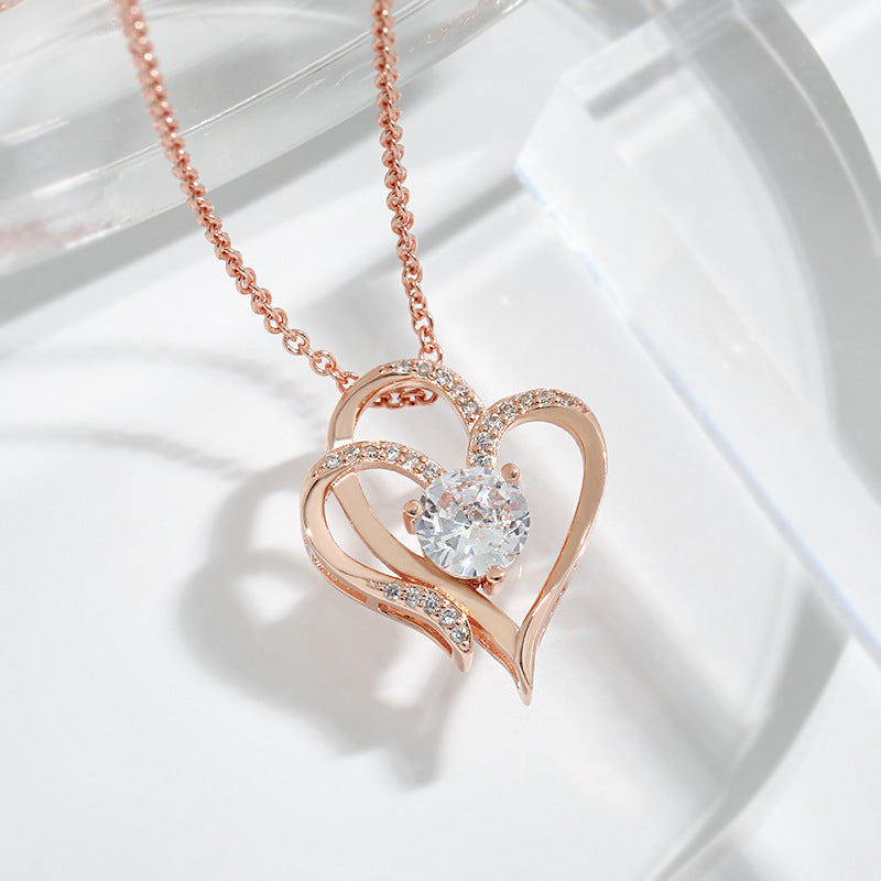 Heart-shaped Necklace Clavicle Chain