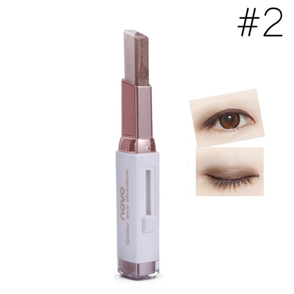 Two-color eye shadow stick