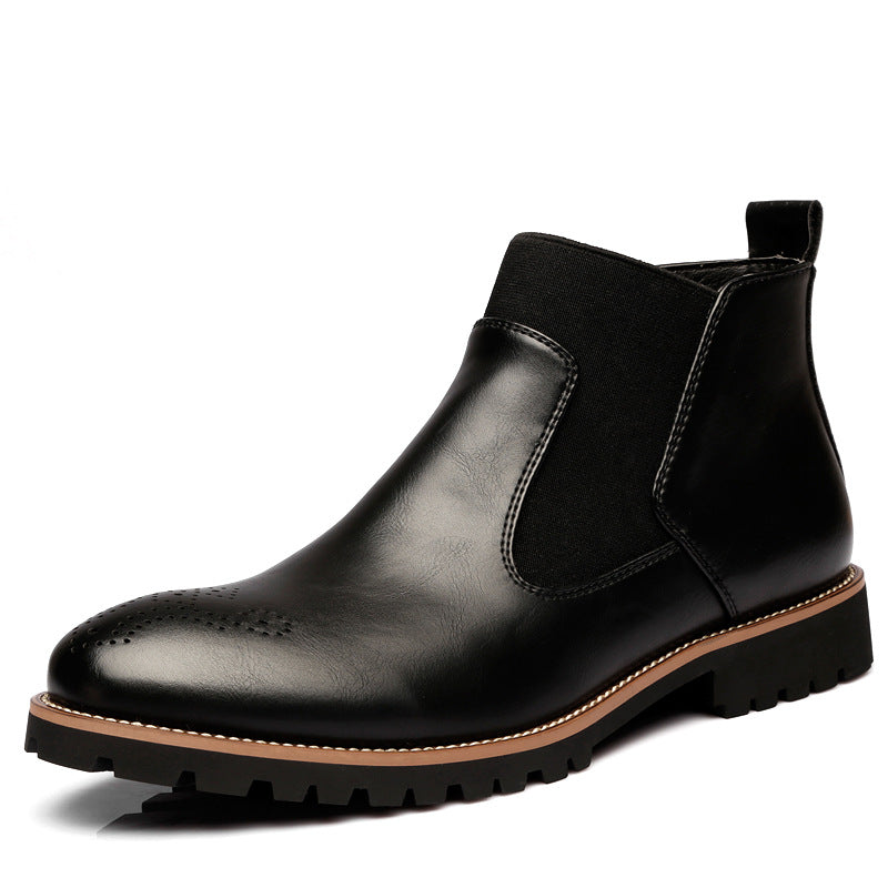 Leather Men Martin Boots