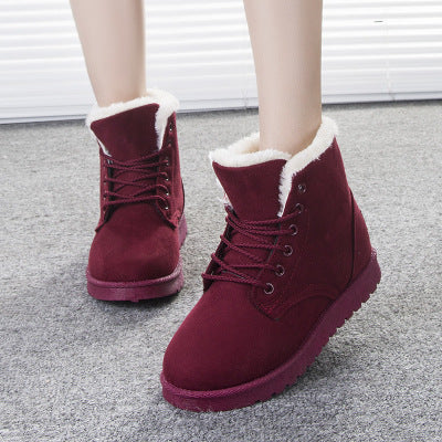 Winter Snow Boots Lace Up Platform