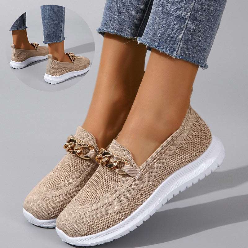 Flats Shoes Women Mesh Sports Walking Shoes