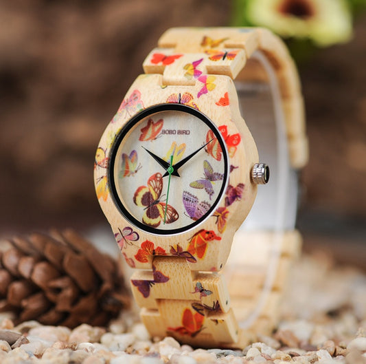 Butterfly Print Women Watches