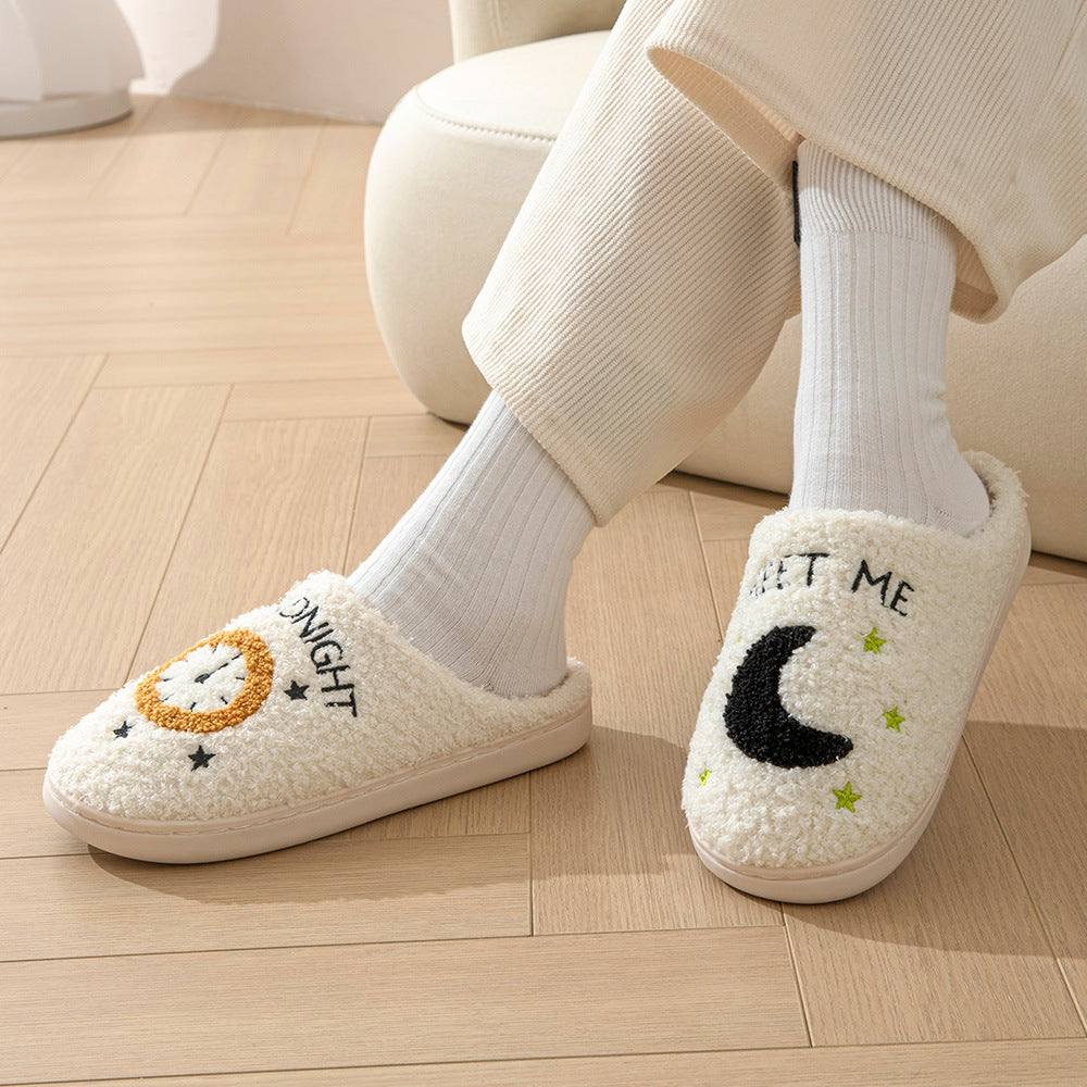 Moon And Clock   Slipper