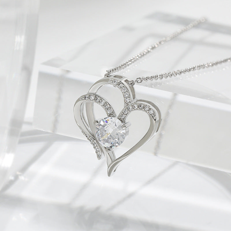 Heart-shaped Necklace Clavicle Chain