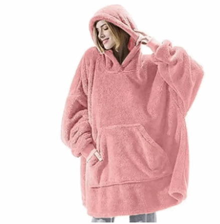 Hoodie Sweatshirt With Blanket