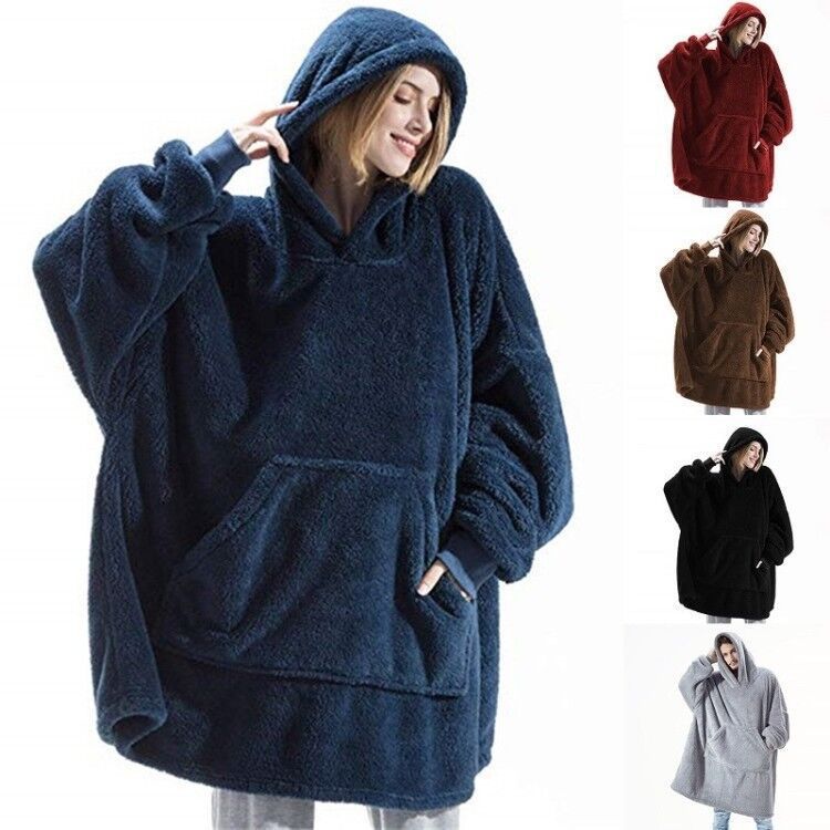 Hoodie Sweatshirt With Blanket