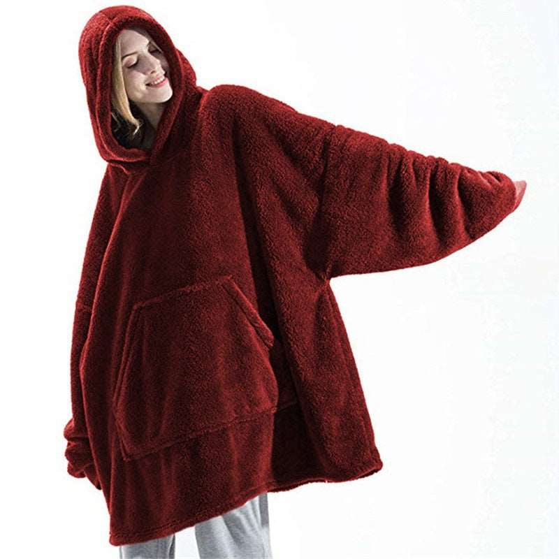 Hoodie Sweatshirt With Blanket