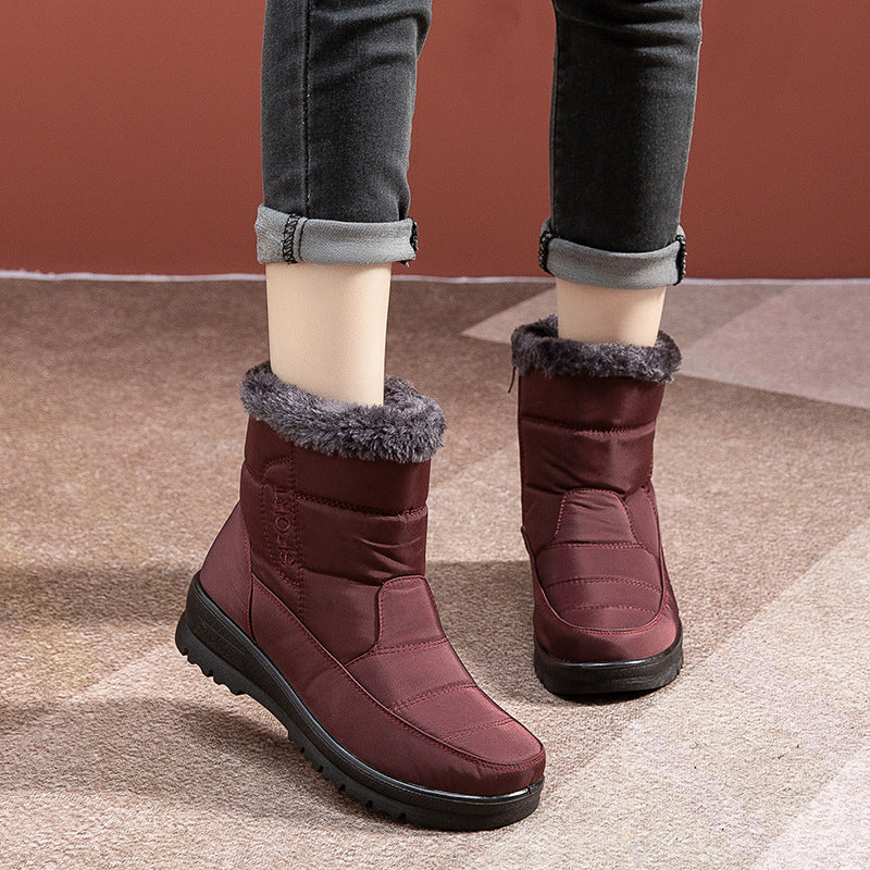 Waterproof Ankle Boots with Plush