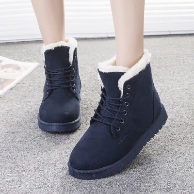 Winter Snow Boots Lace Up Platform