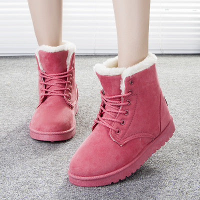 Winter Snow Boots Lace Up Platform