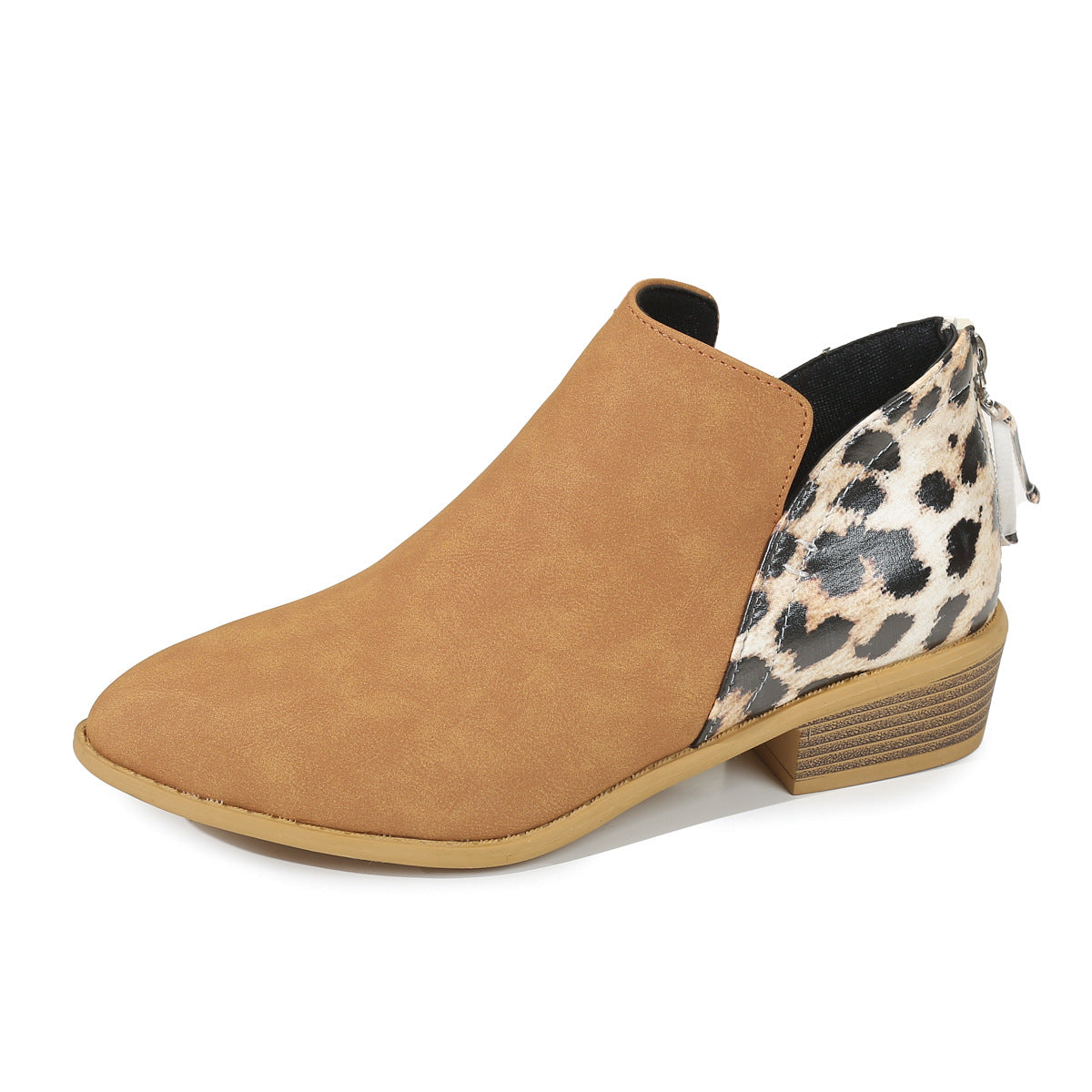 Leopard Boots Women Pointed