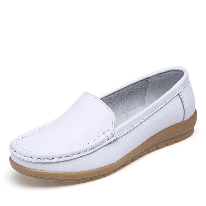 Flat Mother Shoes Nurse Shoes White Non-slip